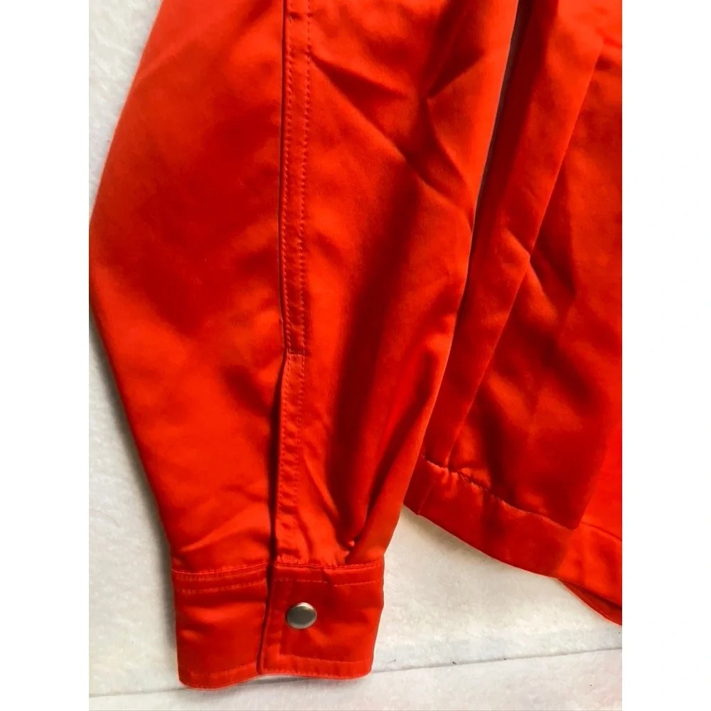 Jordan Jumpman‎ Zip Front Loose Fit Orange Track Jacket Size S